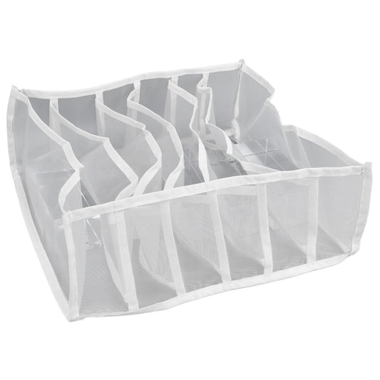Underwear Storage Box Breathable Foldable Multiple Cells Drawer Organizer for Bras Socks6 Cells V1294-YM0523-3117210201611