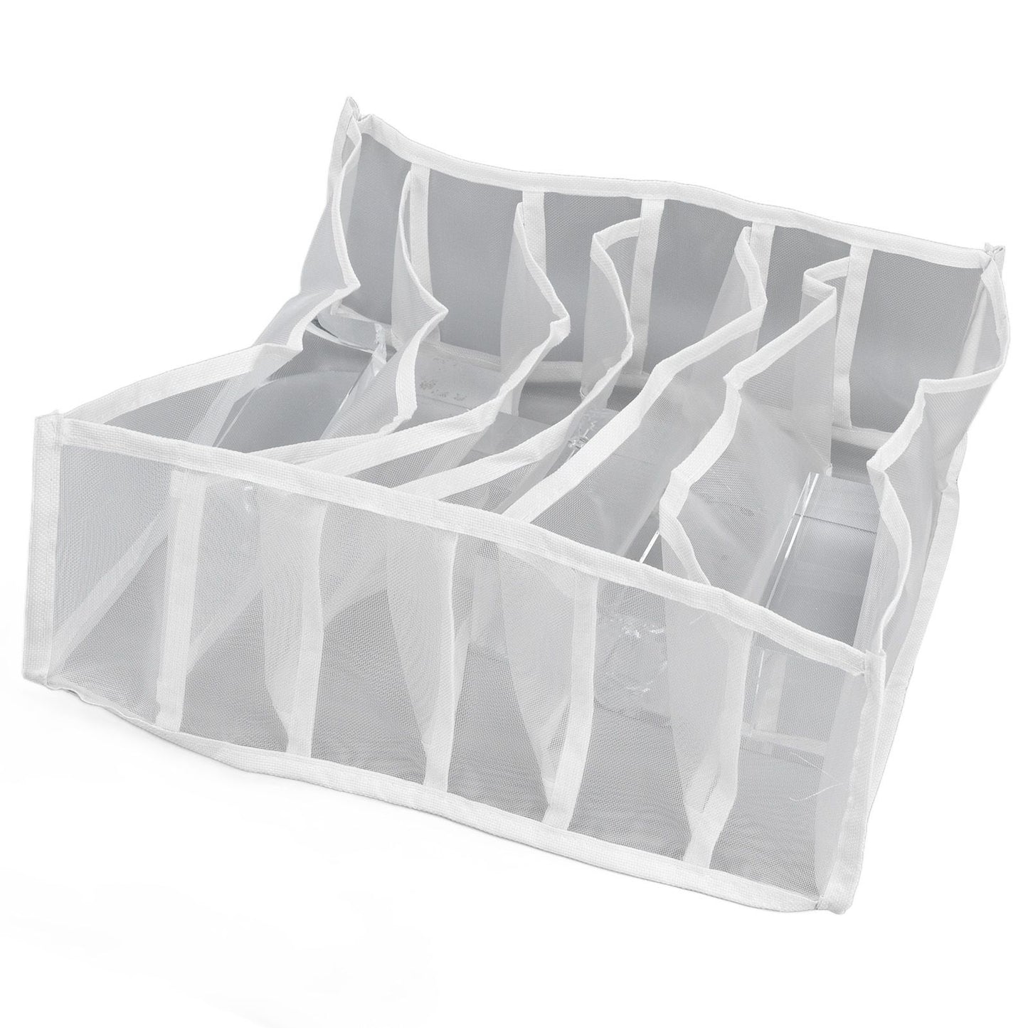 Underwear Storage Box Breathable Foldable Multiple Cells Drawer Organizer for Bras Socks6 Cells V1294-YM0523-3117210201611