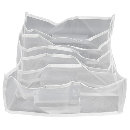 Underwear Storage Box Breathable Foldable Multiple Cells Drawer Organizer for Bras Socks6 Cells V1294-YM0523-3117210201611