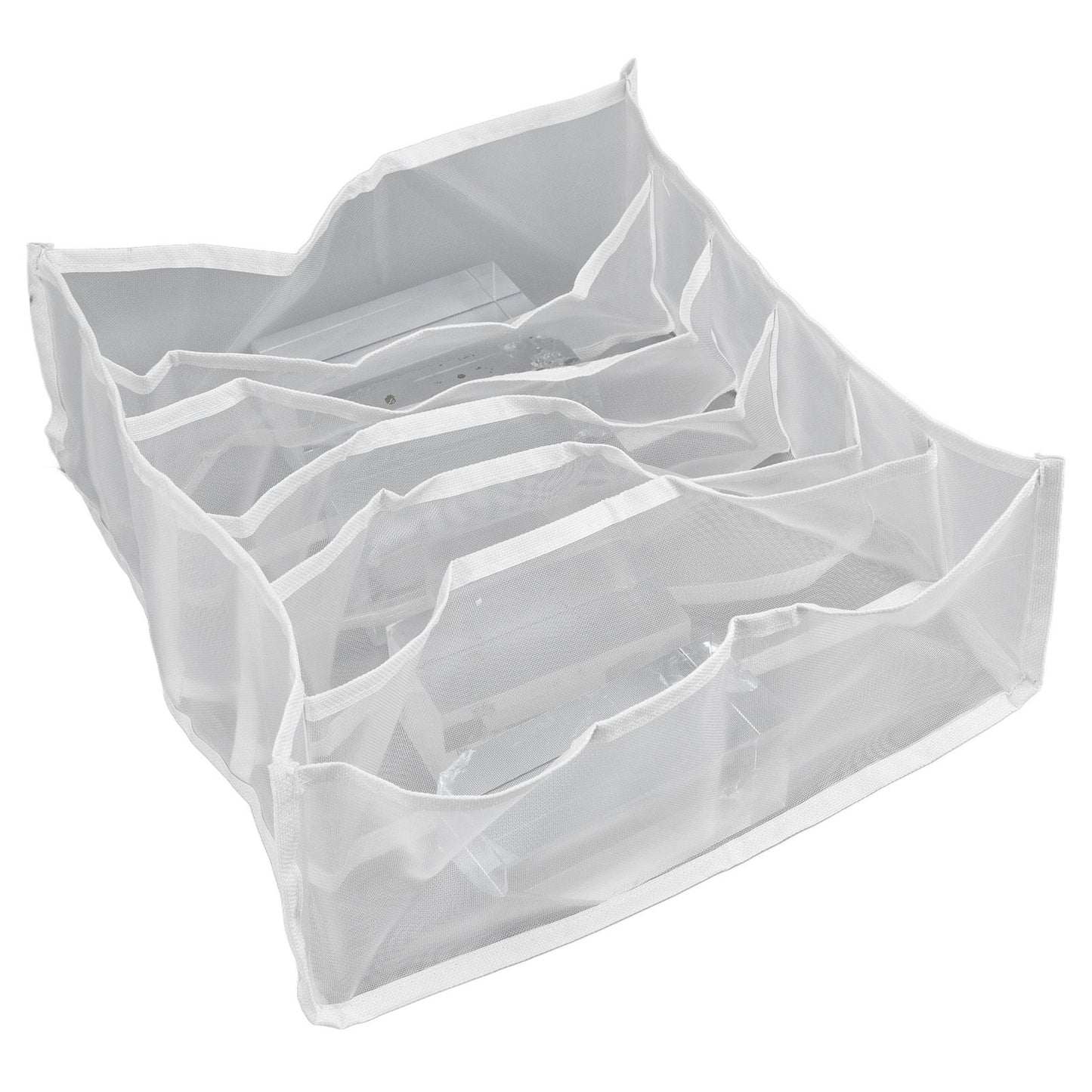 Underwear Storage Box Breathable Foldable Multiple Cells Drawer Organizer for Bras Socks6 Cells V1294-YM0523-3117210201611