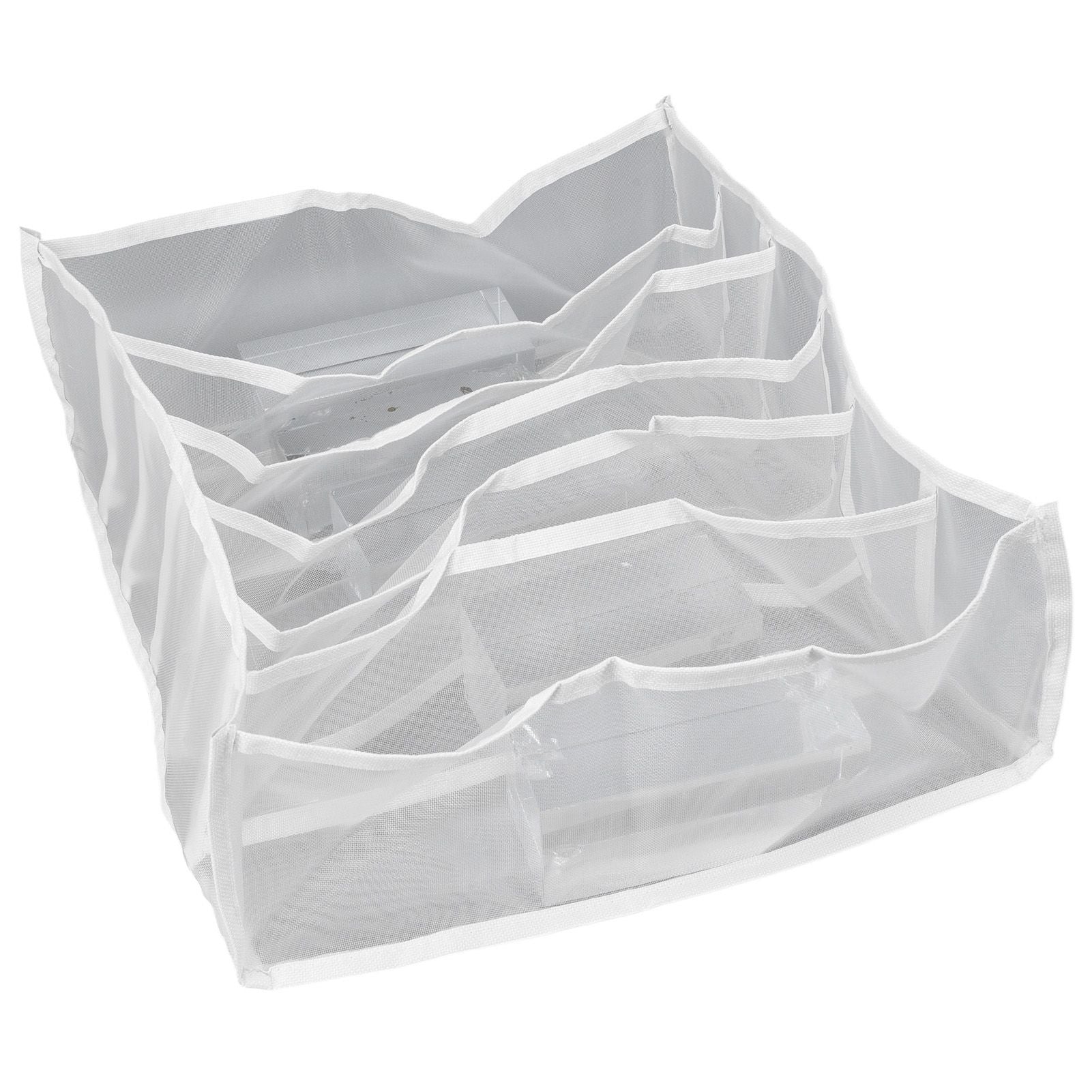 Underwear Storage Box Breathable Foldable Multiple Cells Drawer Organizer for Bras Socks6 Cells V1294-YM0523-3117210201611