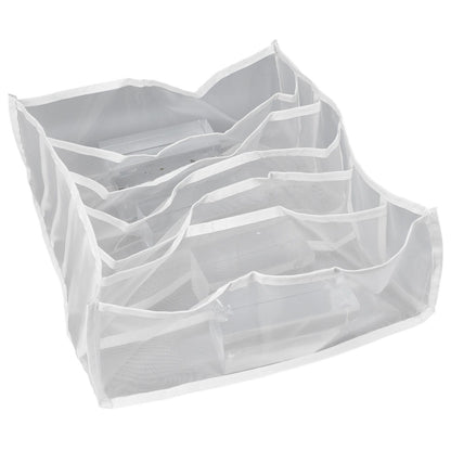 Underwear Storage Box Breathable Foldable Multiple Cells Drawer Organizer for Bras Socks6 Cells V1294-YM0523-3117210201611