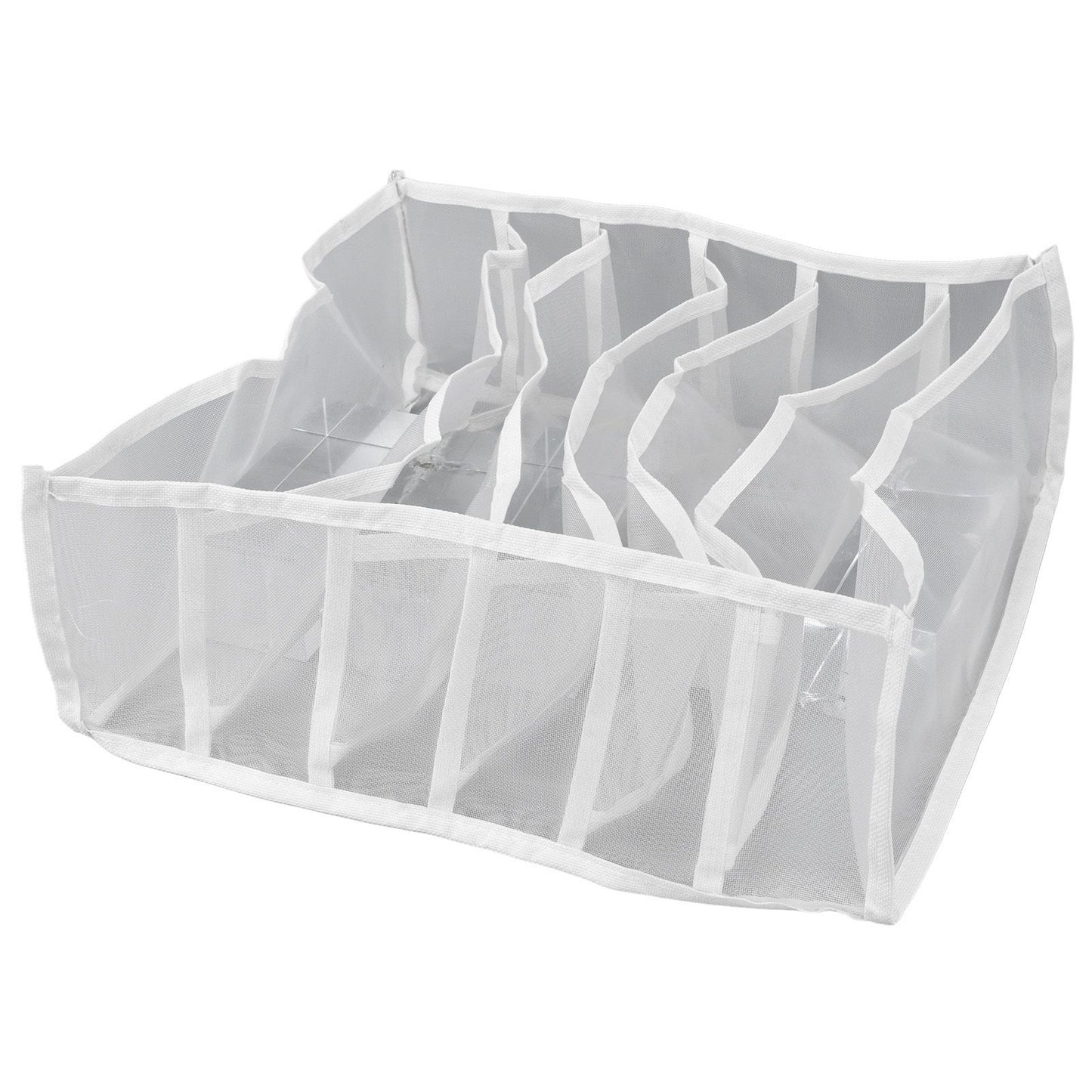 Underwear Storage Box Breathable Foldable Multiple Cells Drawer Organizer for Bras Socks6 Cells V1294-YM0523-3117210201611