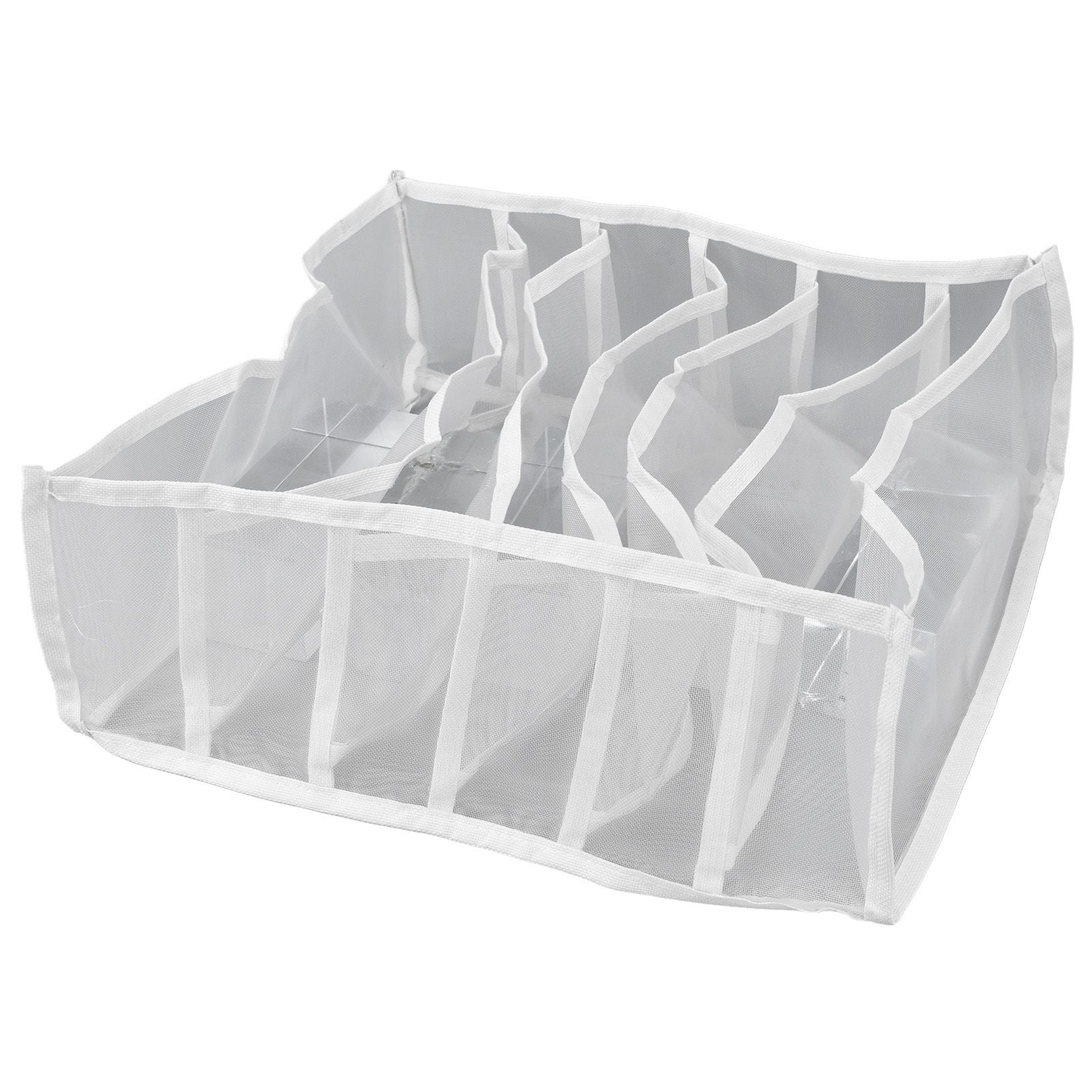 Underwear Storage Box Breathable Foldable Multiple Cells Drawer Organizer for Bras Socks6 Cells V1294-YM0523-3117210201611
