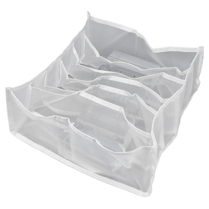 Underwear Storage Box Breathable Foldable Multiple Cells Drawer Organizer for Bras Socks6 Cells V1294-YM0523-3117210201611