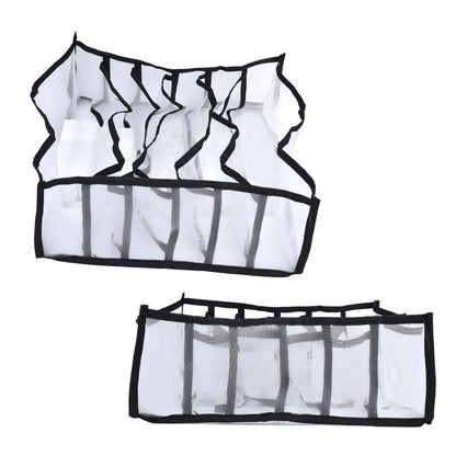 Mesh Bras Storage Box Multi Purpose Foldable Drawer Divider for Underwear Panties Socks6 Cells V1294-YM0523-3117210201711