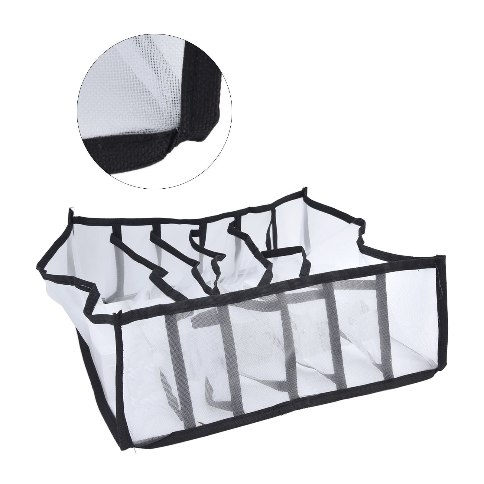 Mesh Bras Storage Box Multi Purpose Foldable Drawer Divider for Underwear Panties Socks6 Cells V1294-YM0523-3117210201711