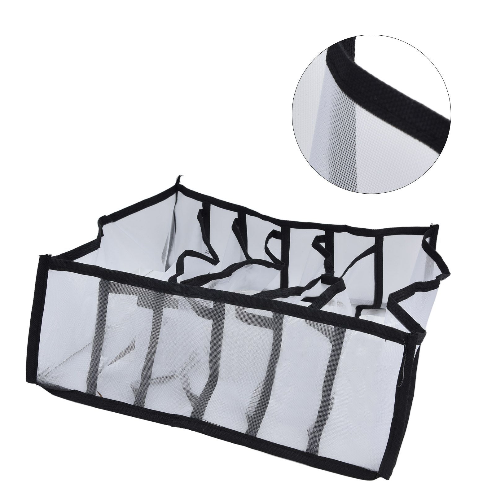 Mesh Bras Storage Box Multi Purpose Foldable Drawer Divider for Underwear Panties Socks6 Cells V1294-YM0523-3117210201711