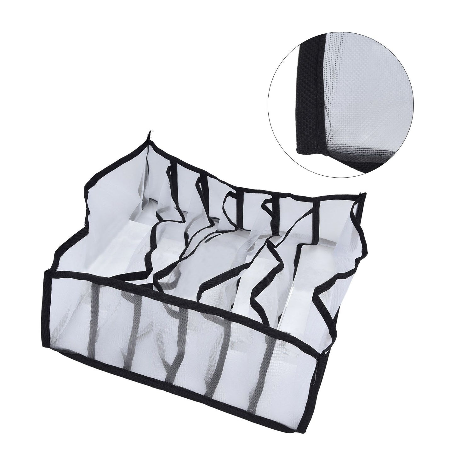 Mesh Bras Storage Box Multi Purpose Foldable Drawer Divider for Underwear Panties Socks6 Cells V1294-YM0523-3117210201711