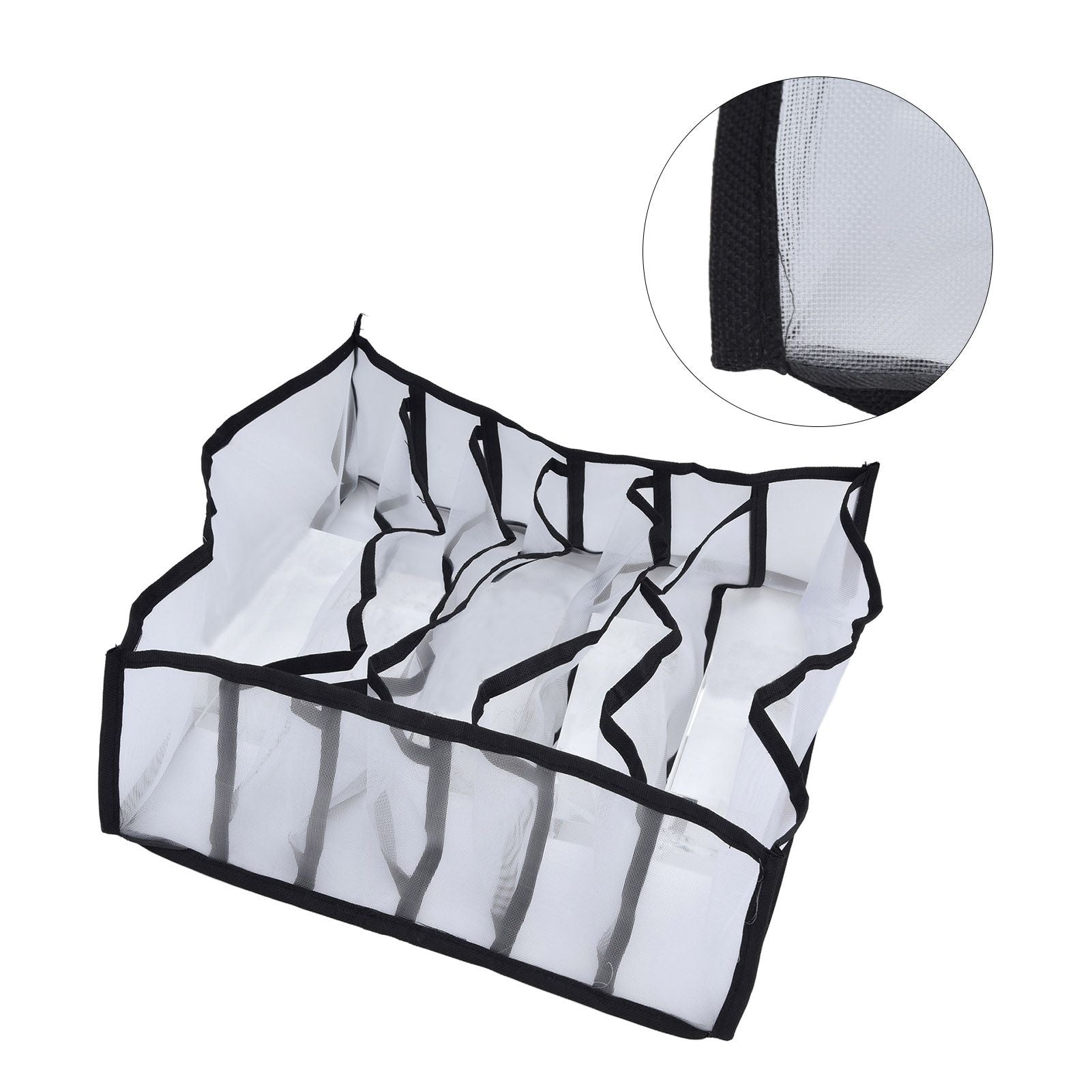 Mesh Bras Storage Box Multi Purpose Foldable Drawer Divider for Underwear Panties Socks6 Cells V1294-YM0523-3117210201711