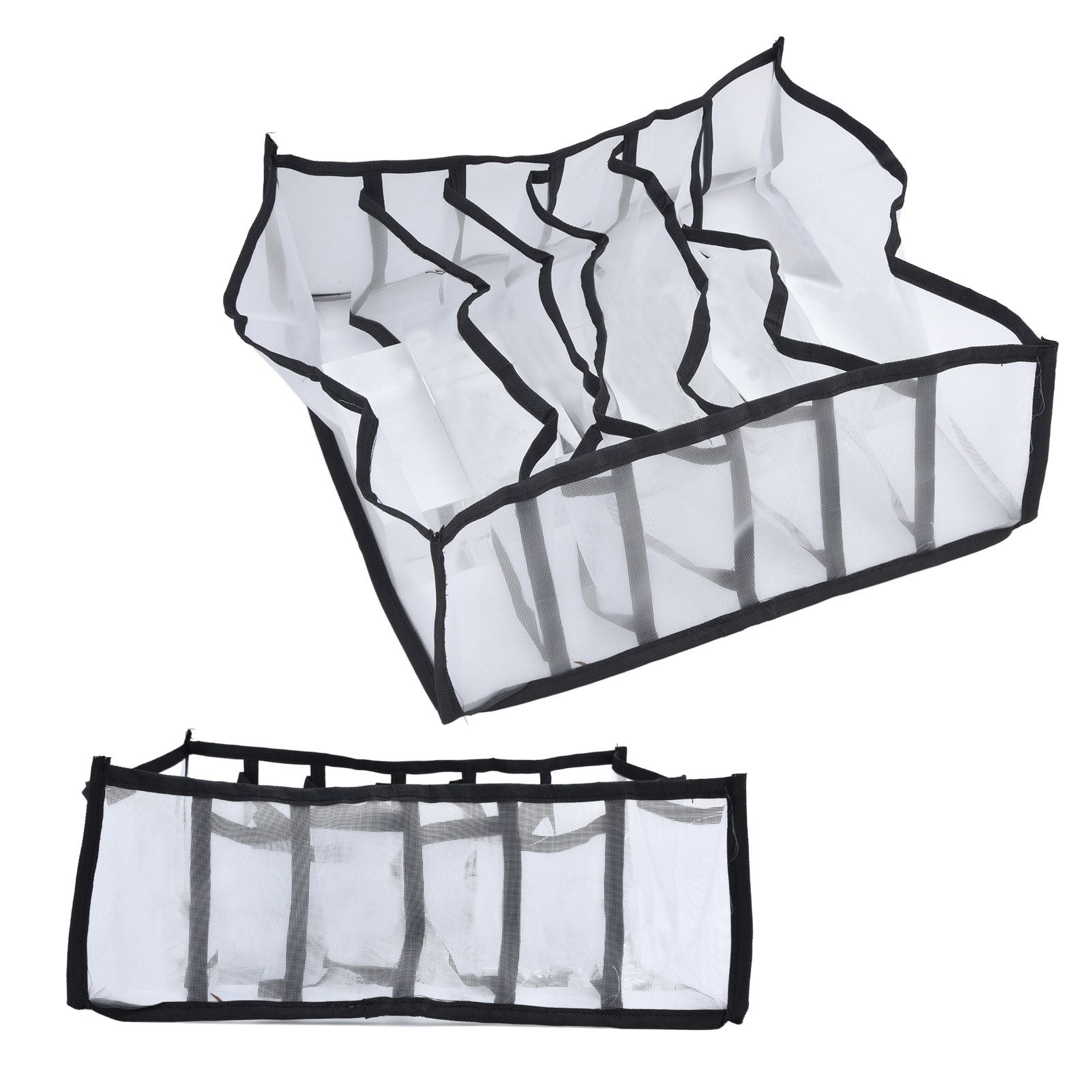 Mesh Bras Storage Box Multi Purpose Foldable Drawer Divider for Underwear Panties Socks6 Cells V1294-YM0523-3117210201711