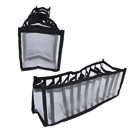 Mesh Bras Storage Box Multi Purpose Foldable Drawer Divider for Underwear Panties Socks11 Cells V1294-YM0523-3117210201712