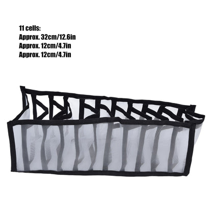 Mesh Bras Storage Box Multi Purpose Foldable Drawer Divider for Underwear Panties Socks11 Cells V1294-YM0523-3117210201712