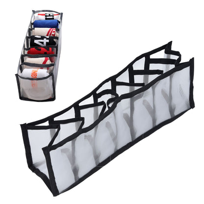 Mesh Bras Storage Box Multi Purpose Foldable Drawer Divider for Underwear Panties Socks7 Cells V1294-YM0523-3117210201713