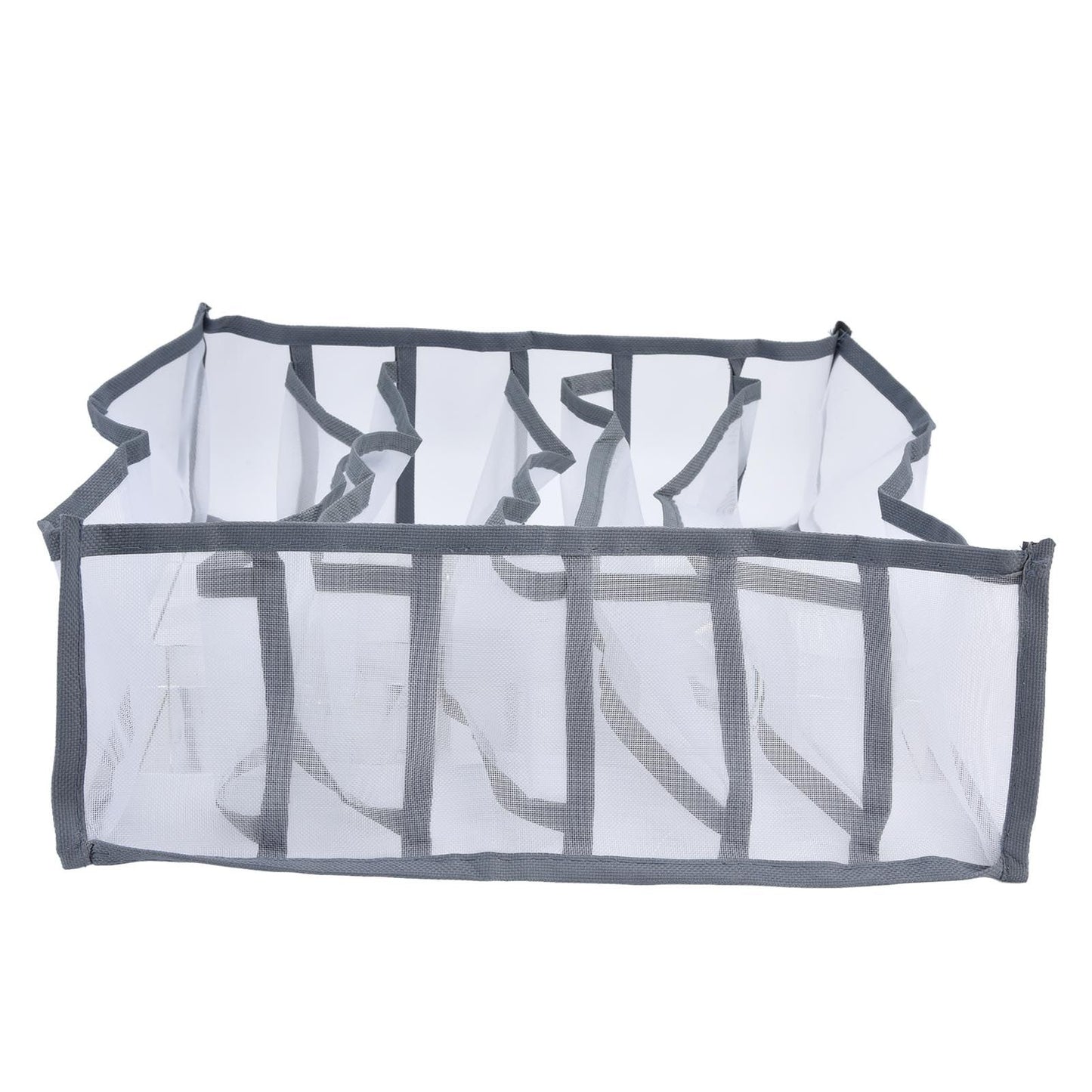 Underwear Organizer Mesh Foldable Breathable Multi Cells Socks Storage Box for Bras Panties6 Cells V1294-YM0523-3117210201811