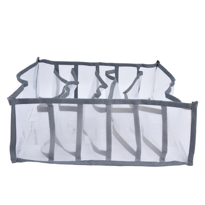 Underwear Organizer Mesh Foldable Breathable Multi Cells Socks Storage Box for Bras Panties6 Cells V1294-YM0523-3117210201811