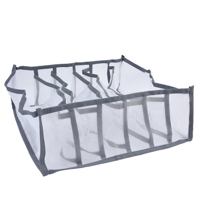 Underwear Organizer Mesh Foldable Breathable Multi Cells Socks Storage Box for Bras Panties6 Cells V1294-YM0523-3117210201811