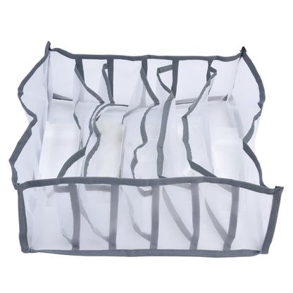 Underwear Organizer Mesh Foldable Breathable Multi Cells Socks Storage Box for Bras Panties6 Cells V1294-YM0523-3117210201811