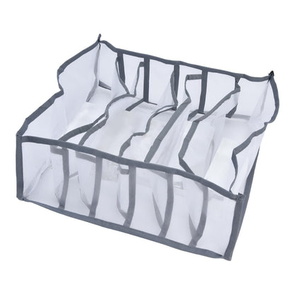 Underwear Organizer Mesh Foldable Breathable Multi Cells Socks Storage Box for Bras Panties6 Cells V1294-YM0523-3117210201811
