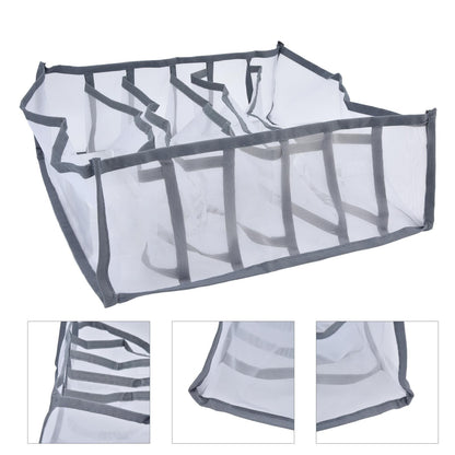 Underwear Organizer Mesh Foldable Breathable Multi Cells Socks Storage Box for Bras Panties6 Cells V1294-YM0523-3117210201811