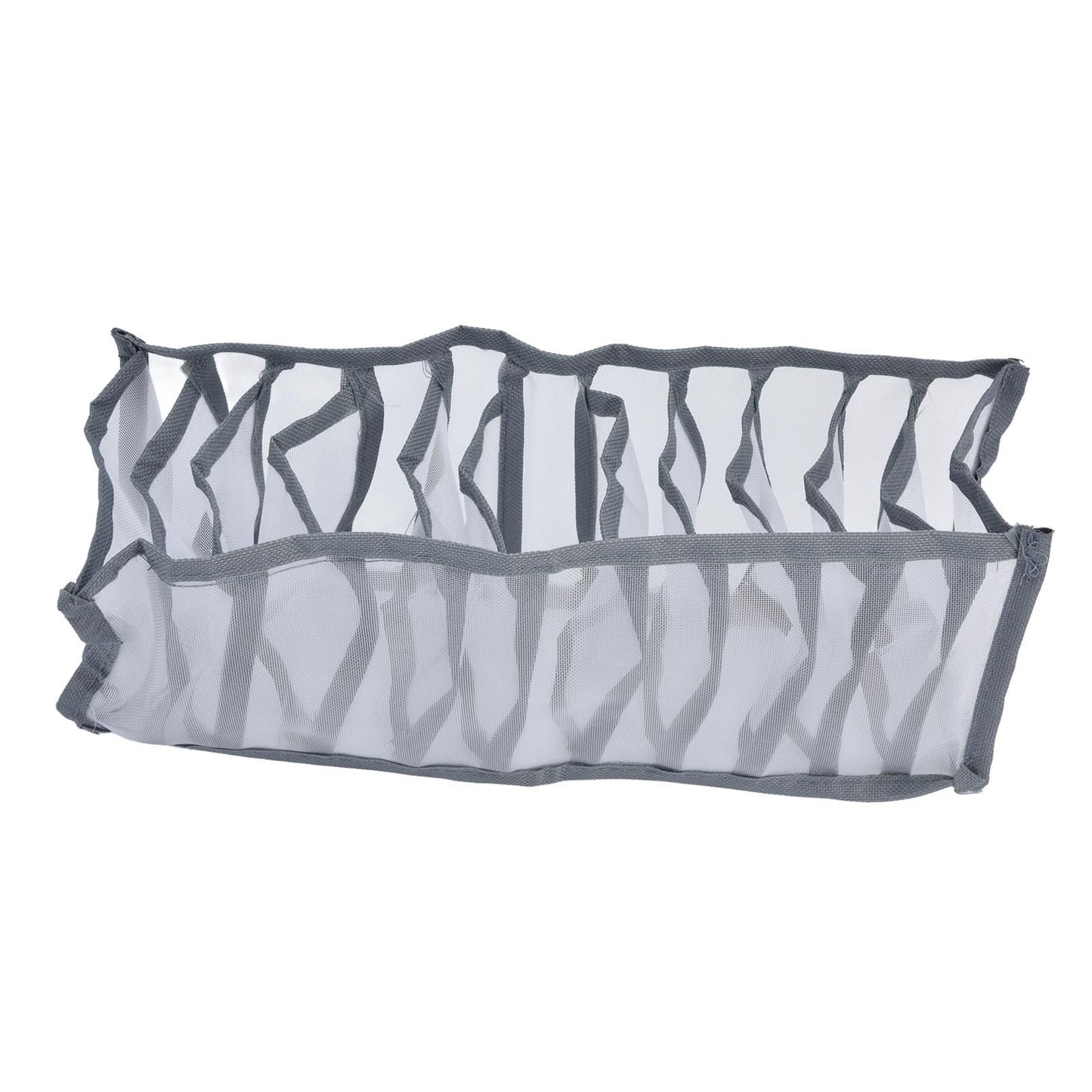 Underwear Organizer Mesh Foldable Breathable Multi Cells Socks Storage Box for Bras Panties11 Cells V1294-YM0523-3117210201812