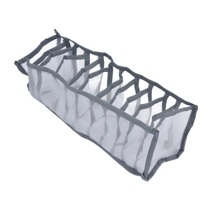 Underwear Organizer Mesh Foldable Breathable Multi Cells Socks Storage Box for Bras Panties11 Cells V1294-YM0523-3117210201812