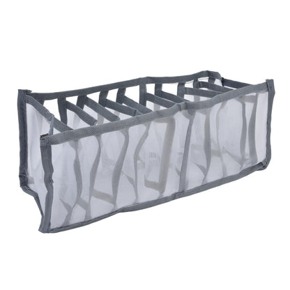 Underwear Organizer Mesh Foldable Breathable Multi Cells Socks Storage Box for Bras Panties11 Cells V1294-YM0523-3117210201812