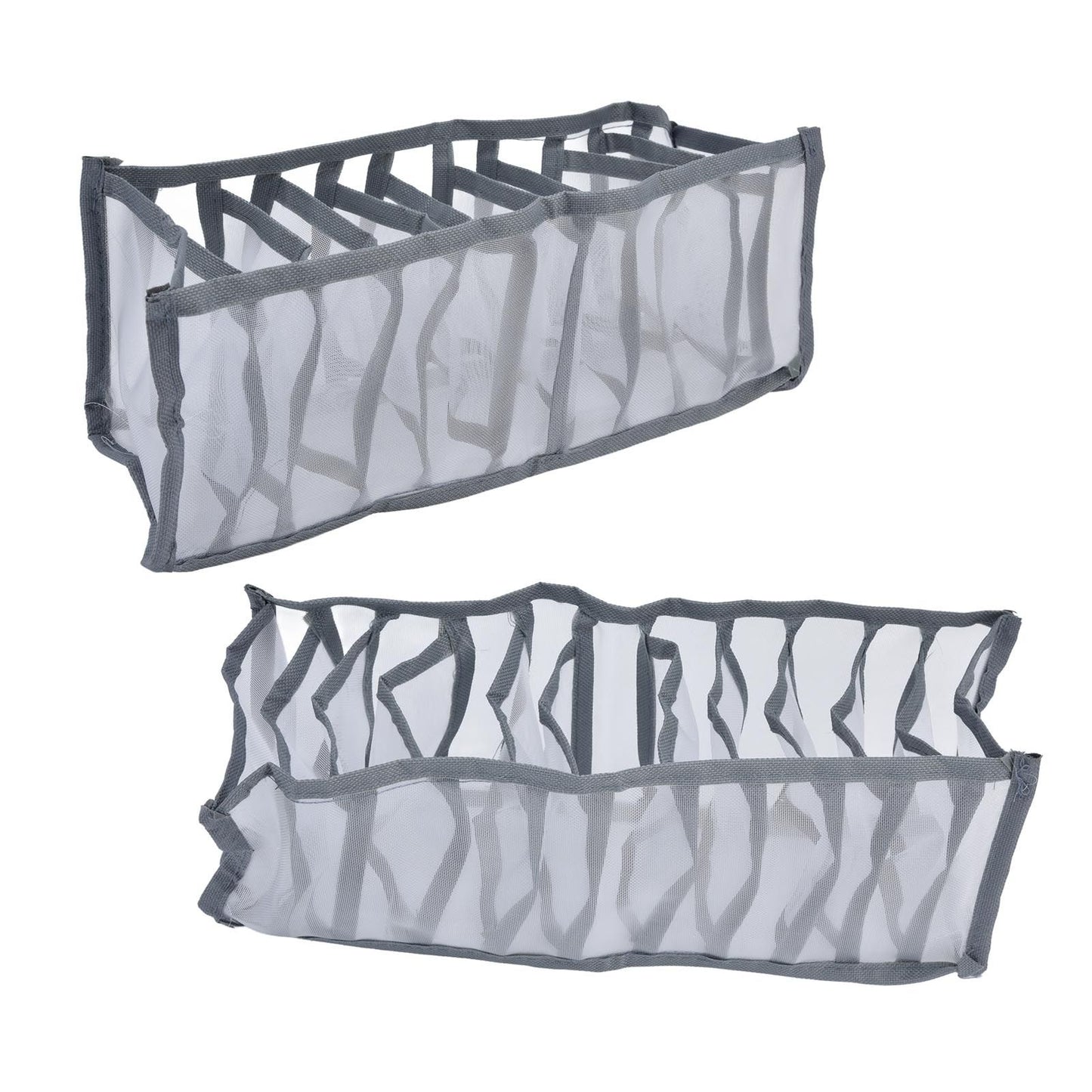 Underwear Organizer Mesh Foldable Breathable Multi Cells Socks Storage Box for Bras Panties11 Cells V1294-YM0523-3117210201812