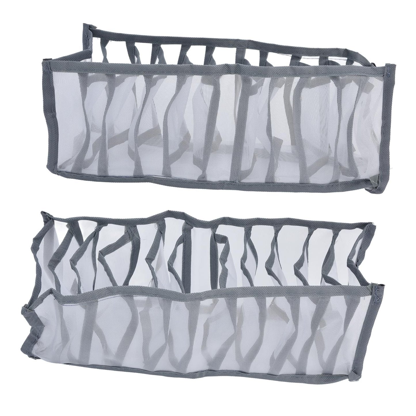 Underwear Organizer Mesh Foldable Breathable Multi Cells Socks Storage Box for Bras Panties11 Cells V1294-YM0523-3117210201812