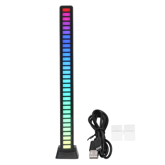 RGB Light Bar Voice Control Ambient Light Music Atmosphere Lamp USB for Car Home StudioBlack V1294-YM0523-3117210202611