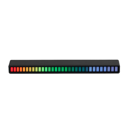 RGB Light Bar Voice Control Ambient Light Music Atmosphere Lamp USB for Car Home StudioBlack V1294-YM0523-3117210202611
