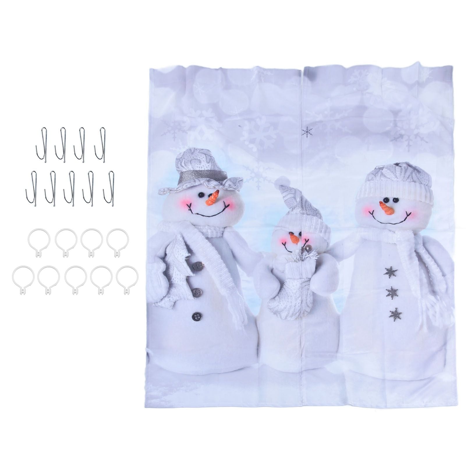Christmas Curtain Personalized 3D Digital Printing Window Drapes Shower Curtain Blackout Waterproof V1294-YM0523-3117210202811