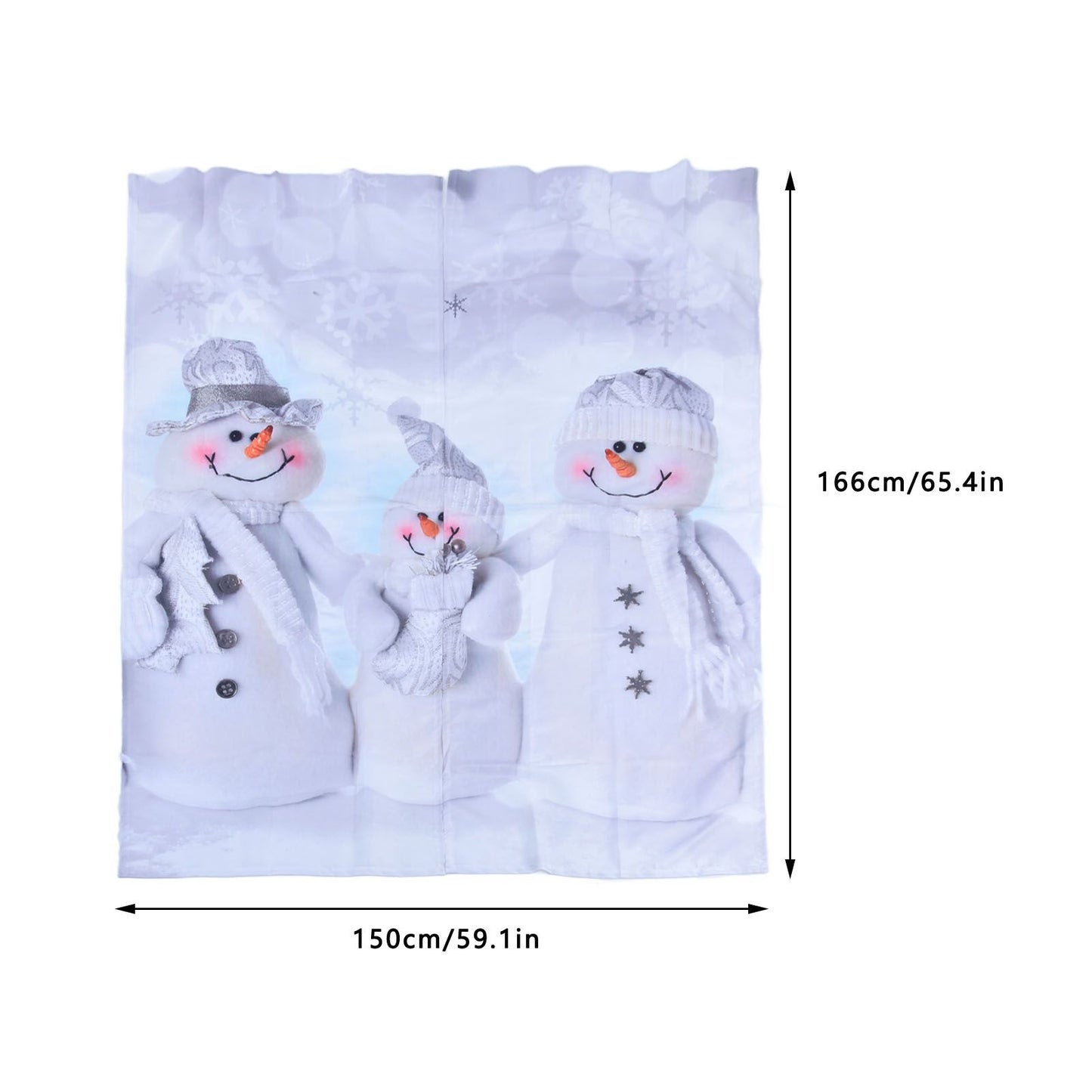 Christmas Curtain Personalized 3D Digital Printing Window Drapes Shower Curtain Blackout Waterproof V1294-YM0523-3117210202811