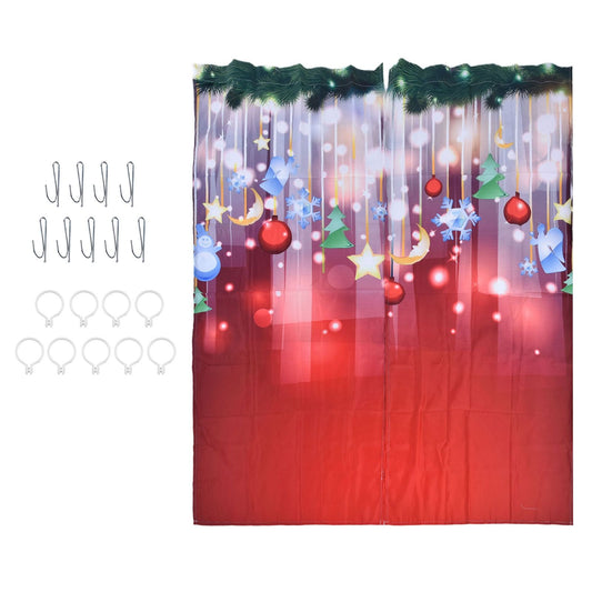 3D Digital Printing Christmas Curtain Individuality Creativity Blackout Curtain for Christmas Decoration170x V1294-YM0523-3117210203212
