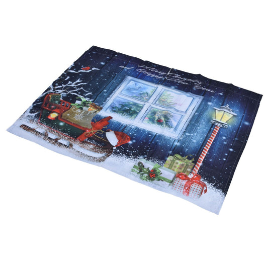 Christmas Style Curtain Personalized 3D Digital Printing Blackout Curtains Waterproof Cloth Shower V1294-YM0523-3117210203311