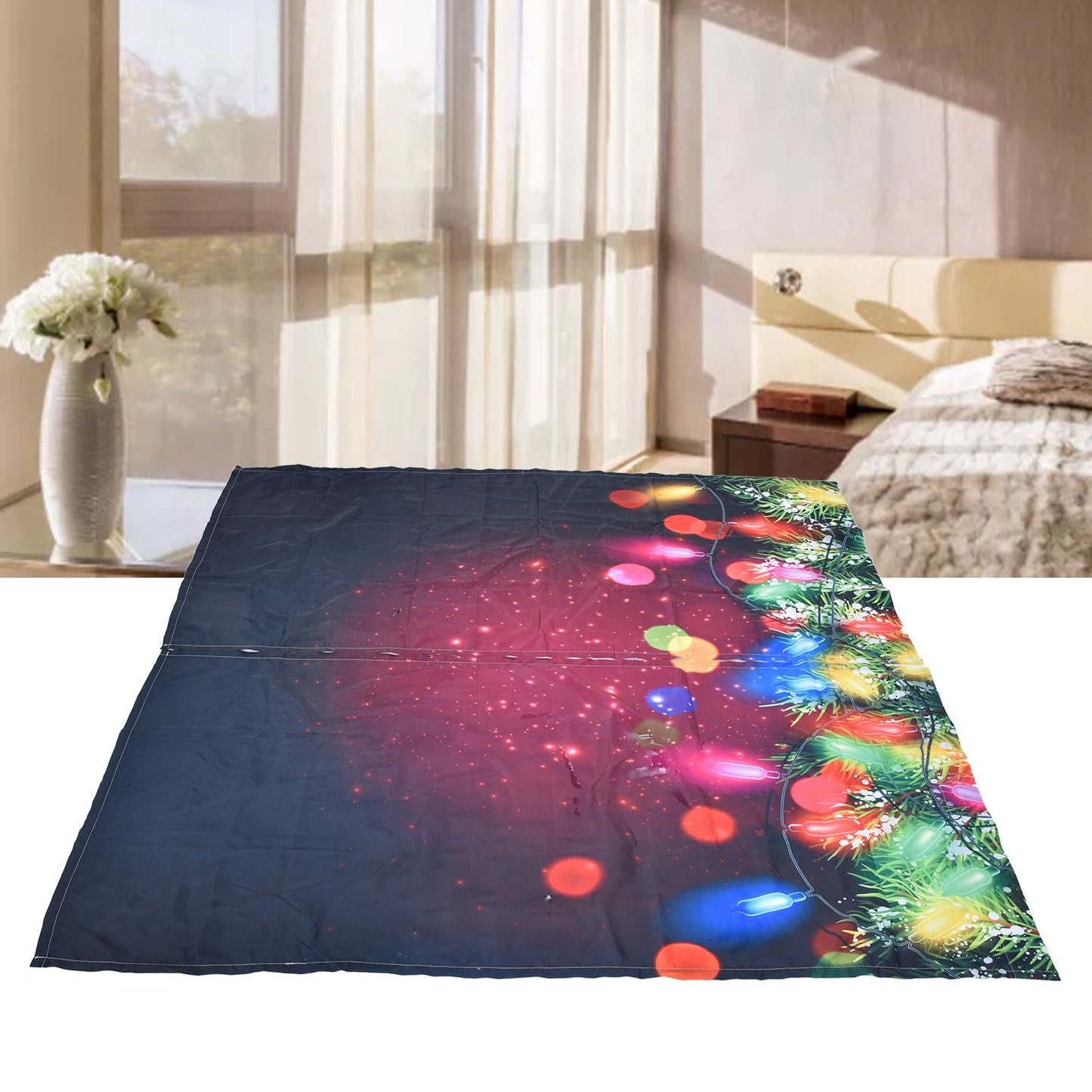 3D Digital Printing Curtains Personalized Christmas Printing 90g Waterproof Cloth Blackout Curtains170x200cm V1294-YM0523-3117210203712