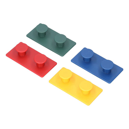 4Pcs ABS Wall Hooks Self Adhesive Clothes Coat Hook Storage Organization for Entryway Bedroom Bathroom V1294-YM0523-3117210205411