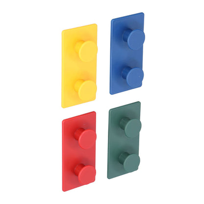 4Pcs ABS Wall Hooks Self Adhesive Clothes Coat Hook Storage Organization for Entryway Bedroom Bathroom V1294-YM0523-3117210205411