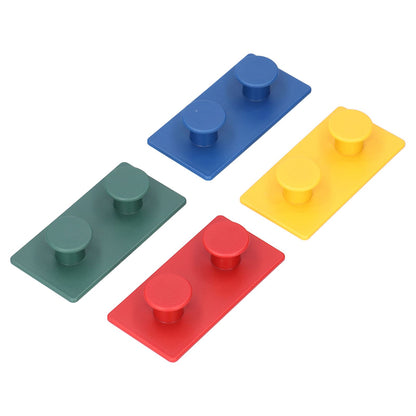 4Pcs ABS Wall Hooks Self Adhesive Clothes Coat Hook Storage Organization for Entryway Bedroom Bathroom V1294-YM0523-3117210205411