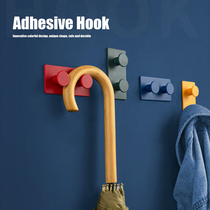4Pcs ABS Wall Hooks Self Adhesive Clothes Coat Hook Storage Organization for Entryway Bedroom Bathroom V1294-YM0523-3117210205411
