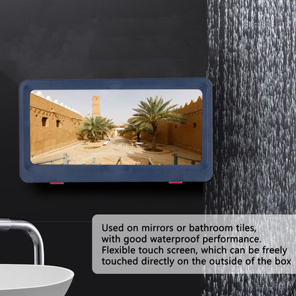 Shower Phone Tablet Holder Waterproof Touch Screen Wall Mount Storage Box Shower Case for Home BathroomBlue V1294-YM0523-3117210205512