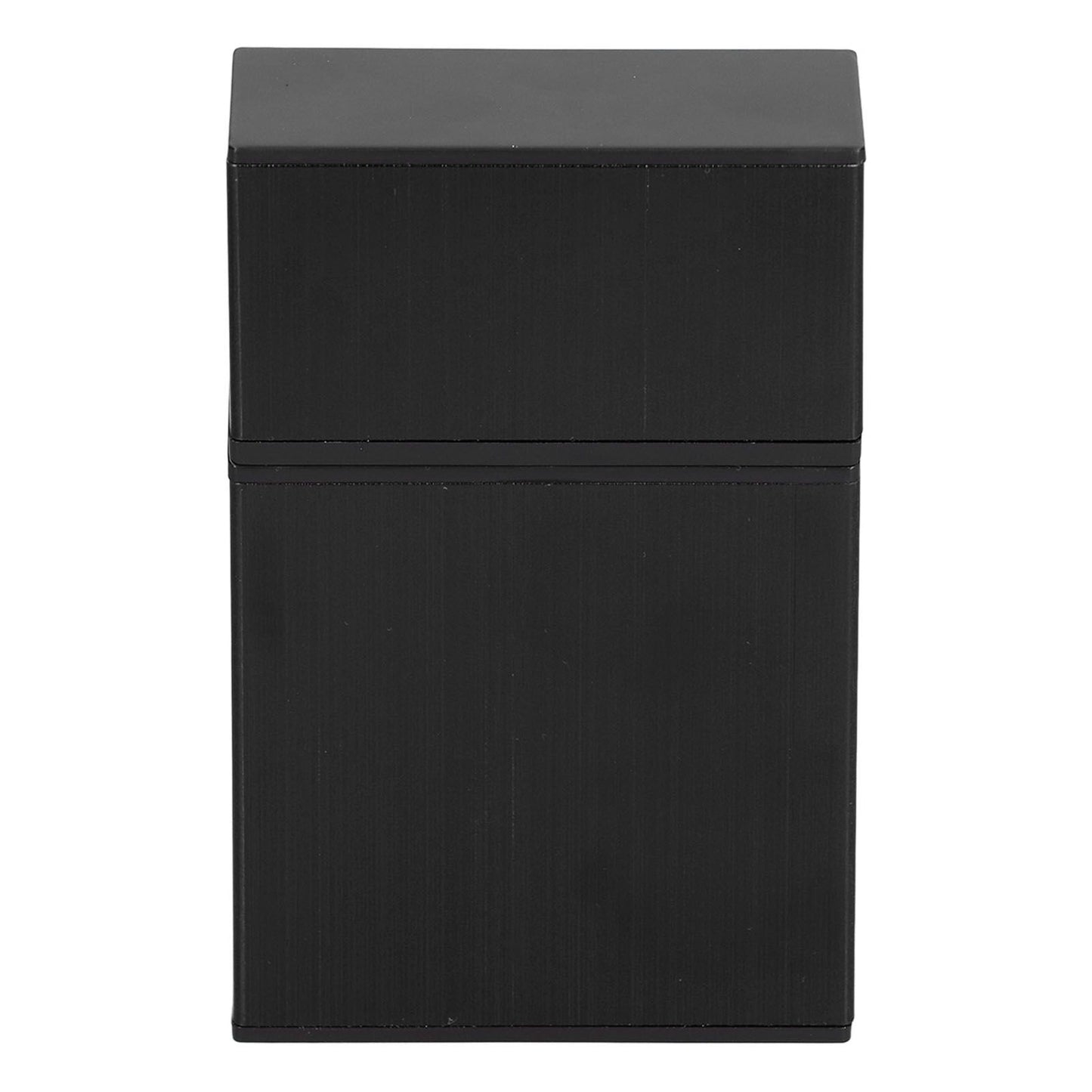 Cigarette Case Aluminium Alloy Fashionable Glossy Exquisite Texture Cigarette HolderBlack V1294-YM0523-3117210205911