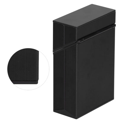 Cigarette Case Aluminium Alloy Fashionable Glossy Exquisite Texture Cigarette HolderBlack V1294-YM0523-3117210205911
