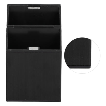 Cigarette Case Aluminium Alloy Fashionable Glossy Exquisite Texture Cigarette HolderBlack V1294-YM0523-3117210205911