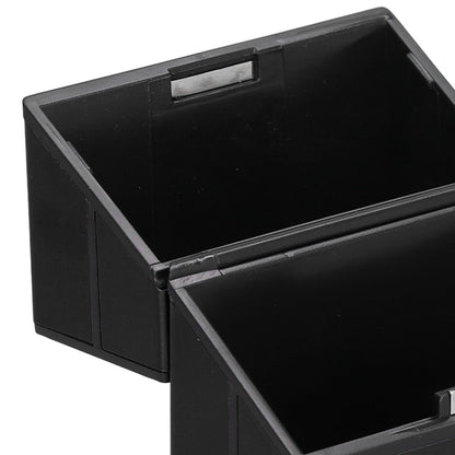 Cigarette Case Aluminium Alloy Fashionable Glossy Exquisite Texture Cigarette HolderBlack V1294-YM0523-3117210205911