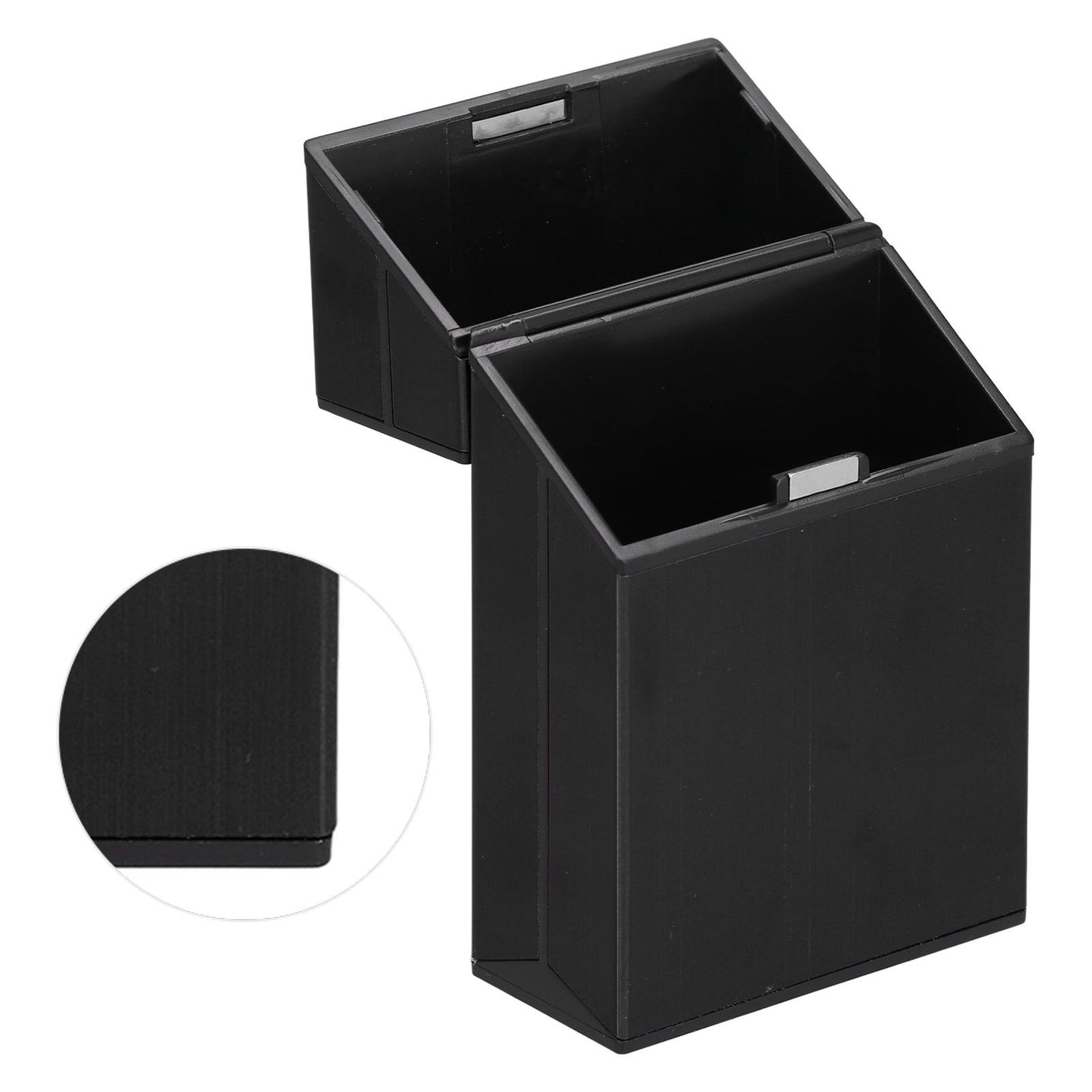 Cigarette Case Aluminium Alloy Fashionable Glossy Exquisite Texture Cigarette HolderBlack V1294-YM0523-3117210205911