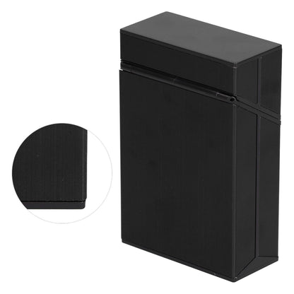 Cigarette Case Aluminium Alloy Fashionable Glossy Exquisite Texture Cigarette HolderBlack V1294-YM0523-3117210205911