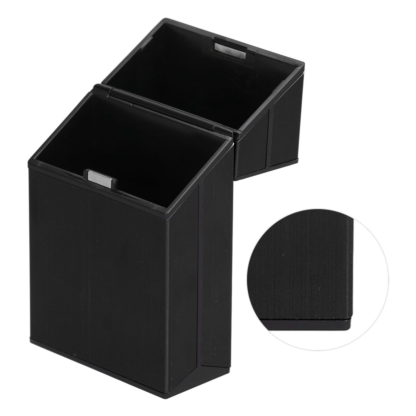 Cigarette Case Aluminium Alloy Fashionable Glossy Exquisite Texture Cigarette HolderBlack V1294-YM0523-3117210205911