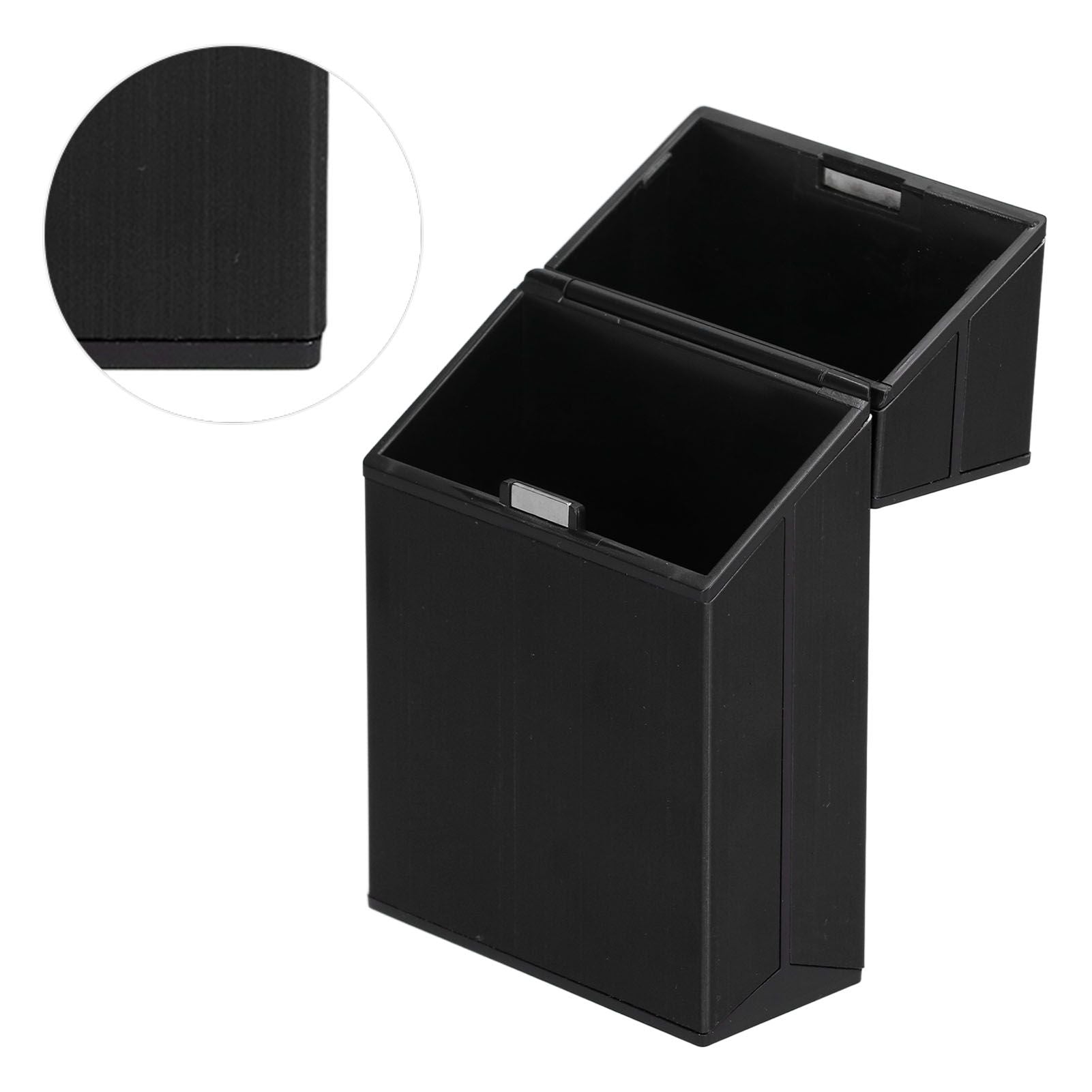 Cigarette Case Aluminium Alloy Fashionable Glossy Exquisite Texture Cigarette HolderBlack V1294-YM0523-3117210205911