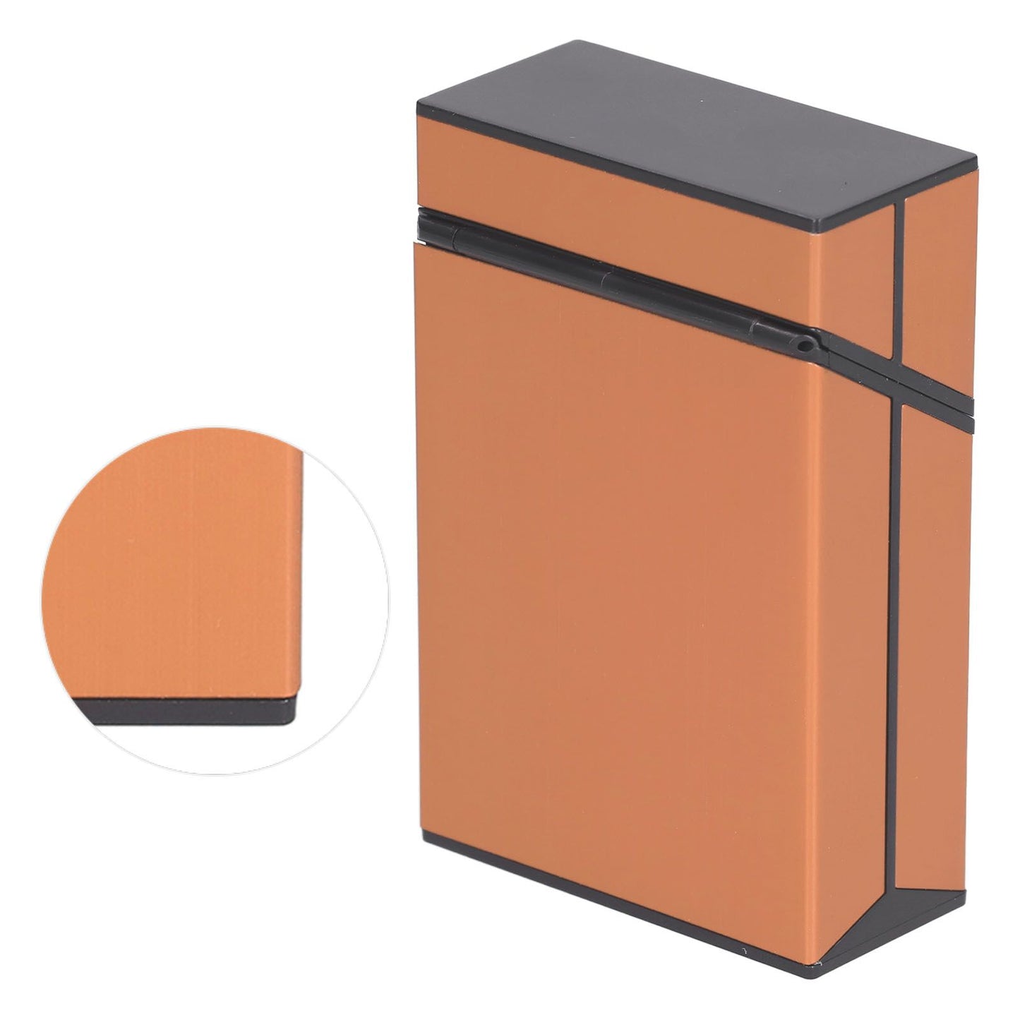Cigarette Case Aluminium Alloy Fashionable Glossy Exquisite Texture Cigarette HolderGold V1294-YM0523-3117210205913